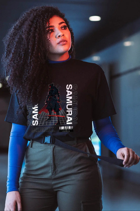 Samurai Standard T-Shirt in Black & Red My Store