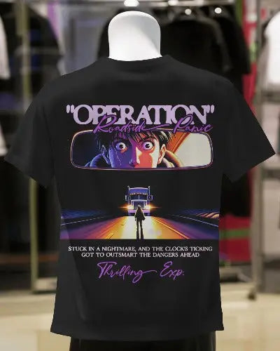 TRENVO Operation Oversized Standard T-Shirt in Black My Store