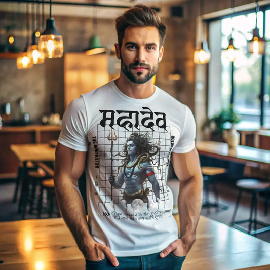 Unisex Shiv Ji Regular Fit Premium Printed T-Shirt My Store
