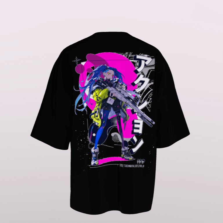 Women Anime Standard Pink & White T-Shirt My Store