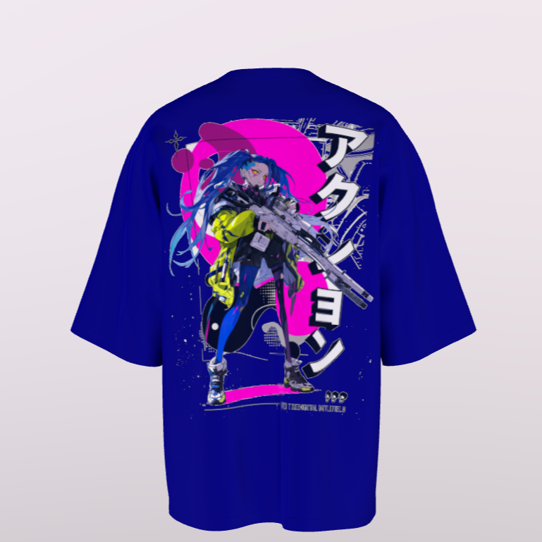 Women Anime Standard Pink & White T-Shirt My Store