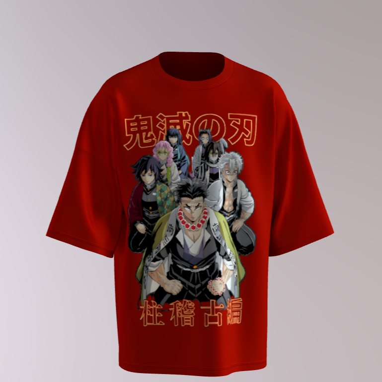 Anime Oversize Printed T-Shirt - My Store