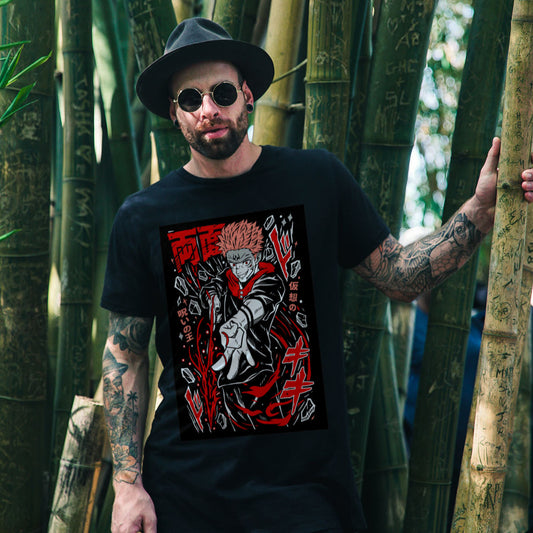 Unisex Anime Oversize Printed T-Shirt - My Store