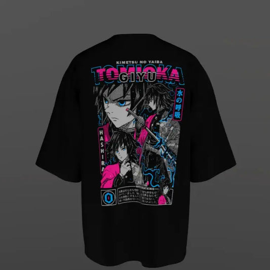 TOMIOKA Oversize Front & Back Printed Anime T-Shirt My Store