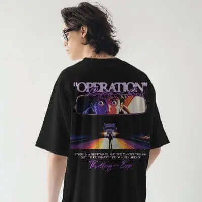 TRENVO Operation Oversized Standard T-Shirt in Black My Store