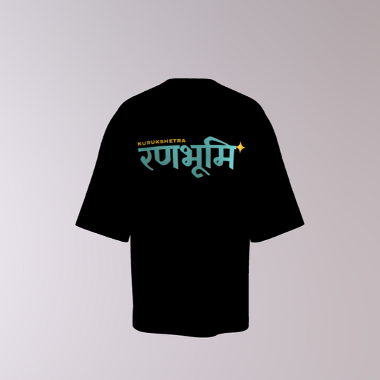 Ranbhumi Oversized Drop Shoulder Premium Front & Back Printed T-Shirt My Store